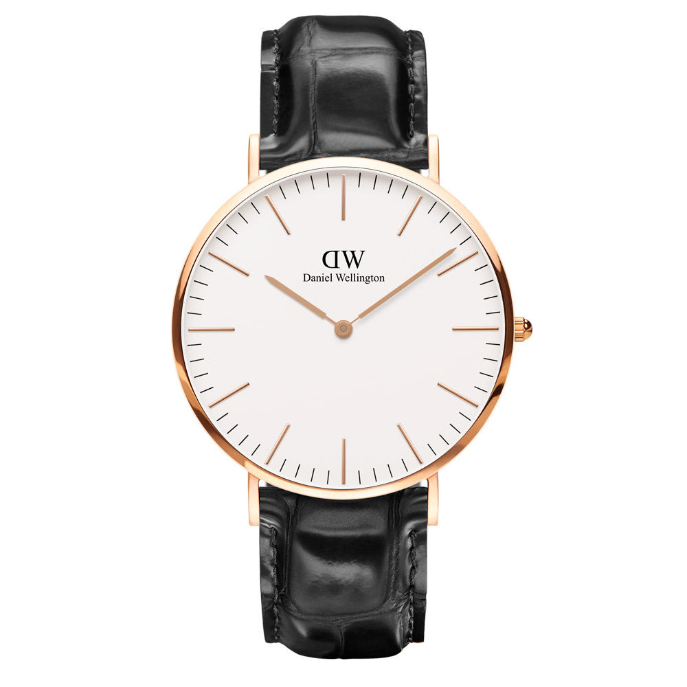 Daniel Wellington Classic Reading White Dial Black Leather Strap Watch For Men - DW00100014 Buy Now By Daniel Wellington