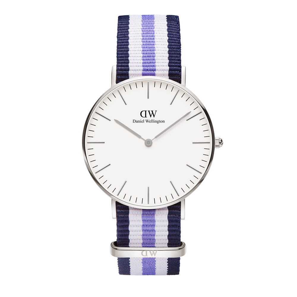 Daniel Wellington Classic Trinity White Dial Three Tone Nylon Strap Watch For Women - 0609DW Buy Now By Daniel Wellington
