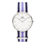 Daniel Wellington Classic Trinity White Dial Three Tone Nylon Strap Watch For Women - 0609DW Buy Now By Daniel Wellington