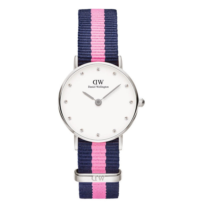 Daniel Wellington Classy Winchester White Dial Two Tone NATO Strap Watch For Women - DW00100073 Buy Now By Daniel Wellington