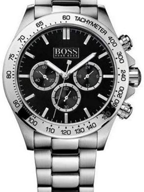 Hugo Boss Ikon Black Dial Silver Steel Strap Watch for Men - 1512965 Buy Now By Hugo Boss