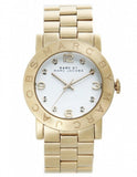 Marc Jacobs Amy White Dial Gold Steel Strap Watch for Women - MBM3056 Buy Now By Marc Jacobs