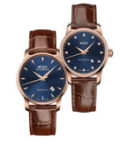 Mido Baroncelli III Automatic Blue Dial Brown Leather Strap Watch For Men - M8600.3.15.8 Buy Now By Mido