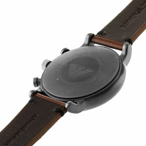 Emporio Armani Classic Chronograph Black Dial Brown Leather Strap Watch For Men - AR1919 Buy Now By Emporio Armani