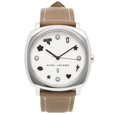 Marc Jacobs Mandy Silver Dial Brown Leather Strap Watch for Women - MJ1563 Buy Now By Marc Jacobs
