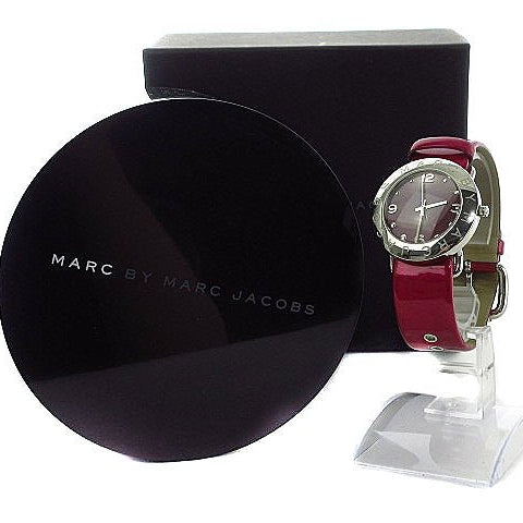 Marc Jacobs Amy Purple Dial Red Leather Strap Watch for Women - MBM1138 Buy Now By Marc Jacobs