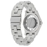 Marc Jacobs Henry Transparent Silver Dial Silver Steel Strap Watch for Women - MBM3337 Buy Now By Marc Jacobs