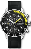 IWC Aquatimer Automatic Chronograph Black Dial Black Rubber Strap Watch for Men - IW376709 Buy Now By IWC