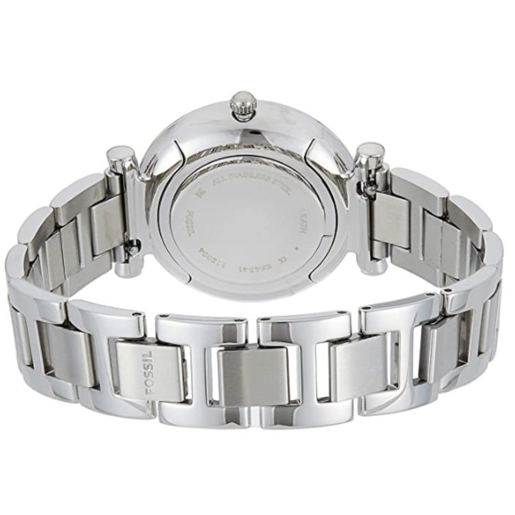 Fossil Carlie Silver Dial Silver Steel Strap Watch for Women - ES4341 Buy Now By Fossil