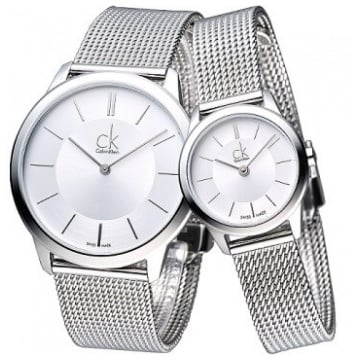Calvin Klein Minimal White Dial Silver Mesh Bracelet Watch for Men - K3M22126 Buy Now By Calvin Klein