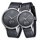 Calvin Klein Accent Black Dial Black Leather Strap Watch for Women - K2Y231C3 Buy Now By Calvin Klein