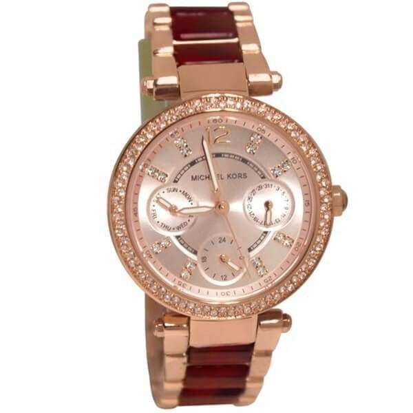 Michael Kors Parker Rose Gold Dial Two Tone Steel Strap Watch for Women - MK6239 Buy Now By Michael Kors