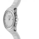 Tissot Couturier Lady Silver Dial White Leather Strap Watch For Women - T035.210.16.011.00 Buy Now By Tissot