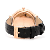 Swarovski Octea Nova Black Dial Black Leather Strap Watch for Women - 5650033 Buy Now By Swarovski