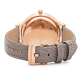 Swarovski Octea Nova Beige Dial Grey Leather Strap Watch for Women - 5649999 Buy Now By Swarovski