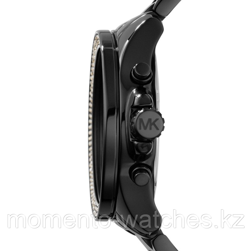 Michael Kors Wren Chronograph Gold Dial Black Steel Strap Watch for Women - MK5961 Buy Now By Michael Kors