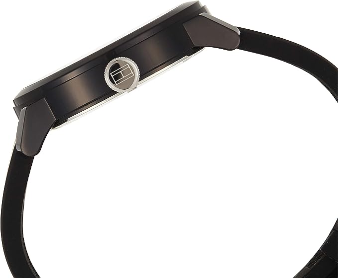 Tommy Hilfiger Denim Black Dial Black Rubber Strap Watch for Men - 1791326 Buy Now By Tommy Hilfiger