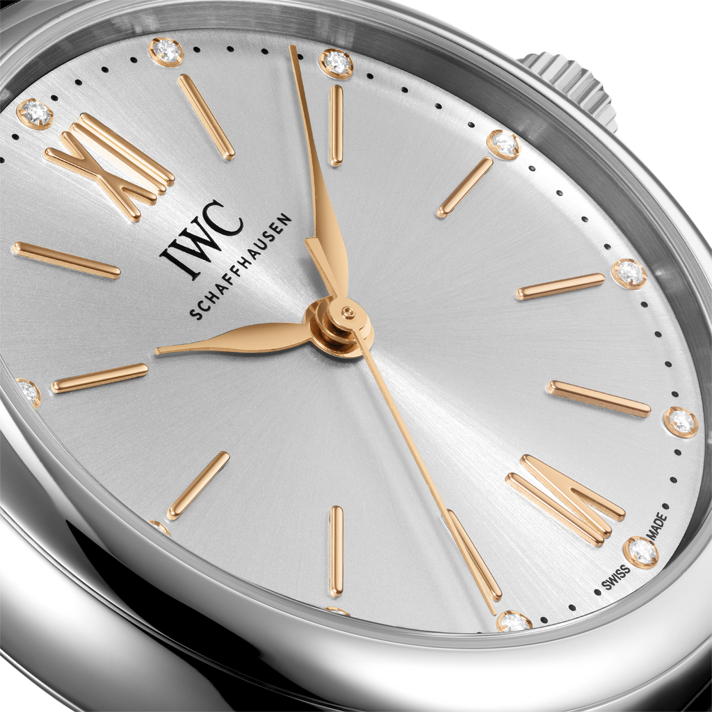 IWC Portofino Automatic Silver Dial Brown Leather Strap Watch for Women - IW357403 Buy Now By IWC