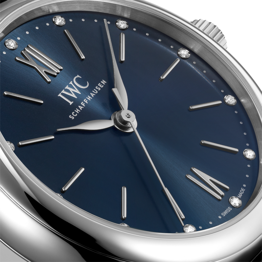 IWC Portofino Automatic Blue Dial Silver Mesh Bracelet Watch for Women - IW357404 Buy Now By IWC