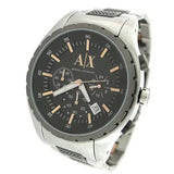 Armani Exchange Chronograph Black Dial Silver Steel Strap Watch For Men - AX1093 Buy Now By Armani Exchange
