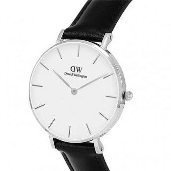 Daniel Wellington Classic Petite Reading White Dial Black Leather Strap Watch For Women - DW00100185 Buy Now By Daniel Wellington