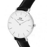 Daniel Wellington Classic Petite Sheffield White Dial Black Leather Strap Watch For Women - DW00100186 Buy Now By Daniel Wellington