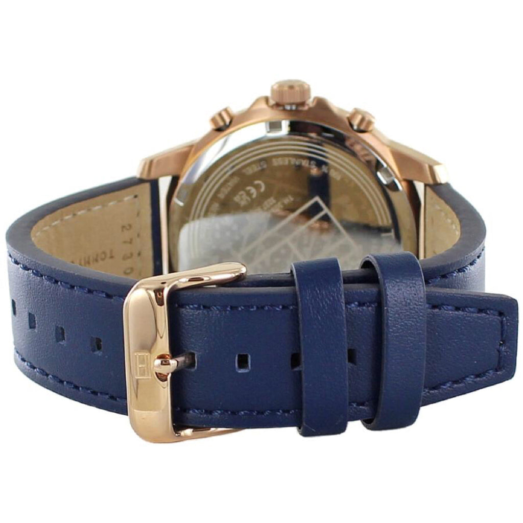 Tommy Hilfiger Henry Chronograph Quartz Blue Dial Blue Leather Strap Watch For Men - 1710475 Buy Now By Tommy Hilfiger