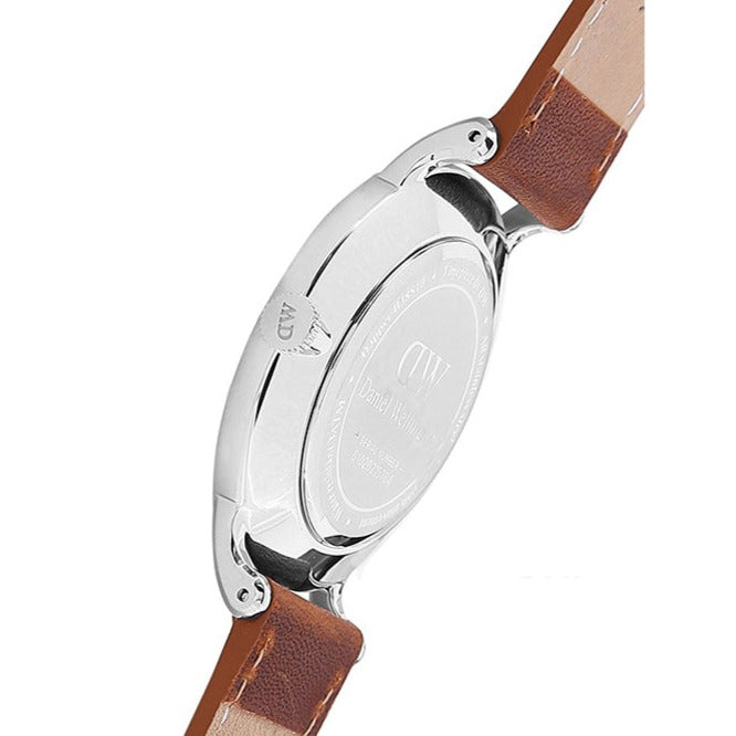 Daniel Wellington Dapper Durham White Dial Brown Leather Strap Watch For Men - DW00100116 Buy Now By Daniel Wellington