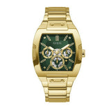 Guess Phoenix Multi Function Green Dial Gold Steel Strap Watch for Men - GW0456G3 Buy Now By Guess