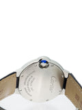 Cartier Ballon Bleu De Cartier Silver Dial Black Leather Strap Watch for Women - WSBB0034 Buy Now By Cartier