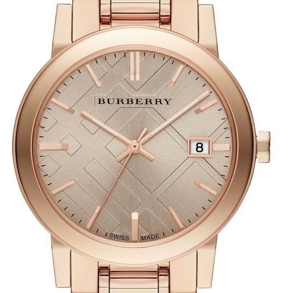 Burberry The City Rose Gold Dial Rose Gold Steel Strap Watch for Women - BU9135 Buy Now By Burberry