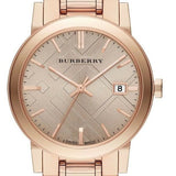 Burberry The City Rose Gold Dial Rose Gold Steel Strap Watch for Women - BU9135 Buy Now By Burberry