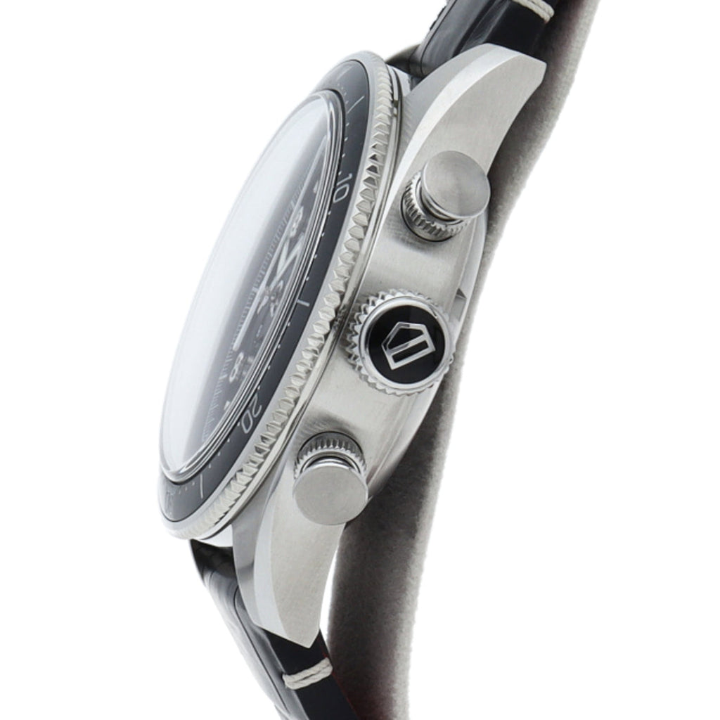 Tag Heuer Autavia Chronometer Flyback Automatic Chronograph Black Dial Black Leather Strap Watch for Men - CBE511A.FC8279 Buy Now By Tag Heuer