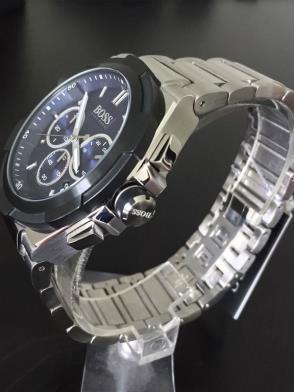 Hugo Boss Supernova Chronograph Blue Dial Silver Steel Strap Watch for Men - 1513360 Buy Now By Hugo Boss