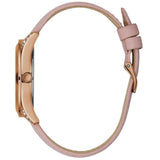 Guess Wonderlust Beige Dial Pink Leather Strap Watch for Women - W1065L1 Buy Now By Guess