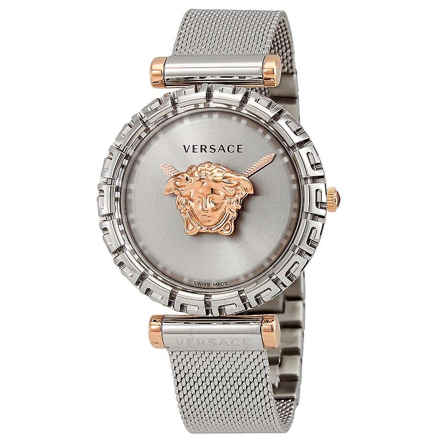 Versace Palazzo Empire Silver Dial Silver Mesh Bracelet Watch for Women - VEDV00419 Buy Now By Versace