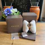 Gucci Guccissima Collection Quartz Black Dial Rose Gold Steel Strap Watch For Women - YA134509 Buy Now By Gucci