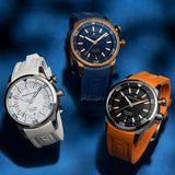 Maurice Lacroix Pontos S Diver Black Dial Orange Rubber Strap Watch For Men - PT6248-SS00L-330-J Buy Now By Maurice Lacroix