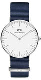 Daniel Wellington Classic Bayswater White Dial Blue NATO Strap Watch For Women - DW00100280 Buy Now By Daniel Wellington