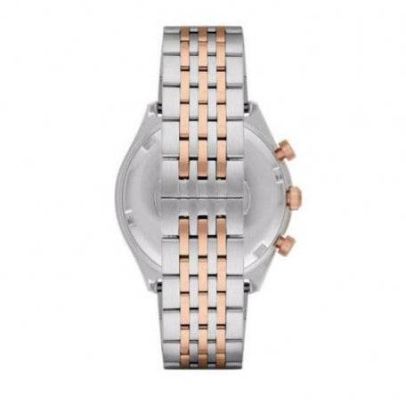 Emporio Armani Zeta Chronograph Quartz White Dial Two Tone Steel Strap Watch For Men - AR1998 Buy Now By Emporio Armani
