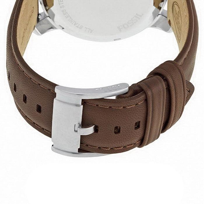 Fossil Grant Twist Multi-Function White Dial Brown Leather Strap Watch for Men - ME1144 Buy Now By Fossil