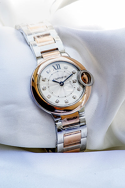 Cartier Ballon Bleu De Cartier Diamonds Silver Dial Two Tone Steel Strap Watch for Women - W3BB0026 Buy Now By Cartier
