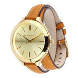 Michael Kors Runway Gold Dial Brown Leather Strap Watch For Women - MK2256 Buy Now By Michael Kors