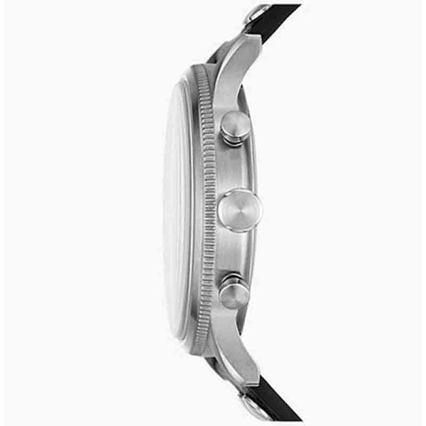 Fossil Retro Pilot Chronograph Black Dial Black Leather Strap Watch for Men - FS5806 Buy Now By Fossil