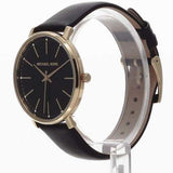 Michael Kors Pyper Black Dial Black Leather Strap Watch For Women - MK2747 Buy Now By Michael Kors