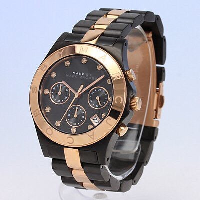 Marc Jacobs Blade Chronograph Grey Dial Two Tone Steel Strap Watch for Women - MBM8583 Buy Now By Marc Jacobs