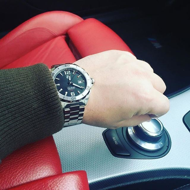 Tag Heuer Formula 1 Black Dial Silver Steel Strap Watch for Men - WAZ1112.BA0875 Buy Now By Tag Heuer