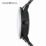 Emporio Armani Meccanico Automatic Black Dial Black Steel Strap Watch For Men - AR60054 Buy Now By Emporio Armani