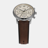 Fossil Neutra Chronograph White Dial Brown Leather Strap Watch for Men - FS6022 Buy Now By Fossil