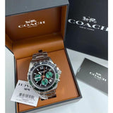 Coach Kent Green Dial Silver Steel Strap Watch for Men - 14602557 Buy Now By Coach